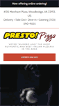 Mobile Screenshot of prestopizzas.com